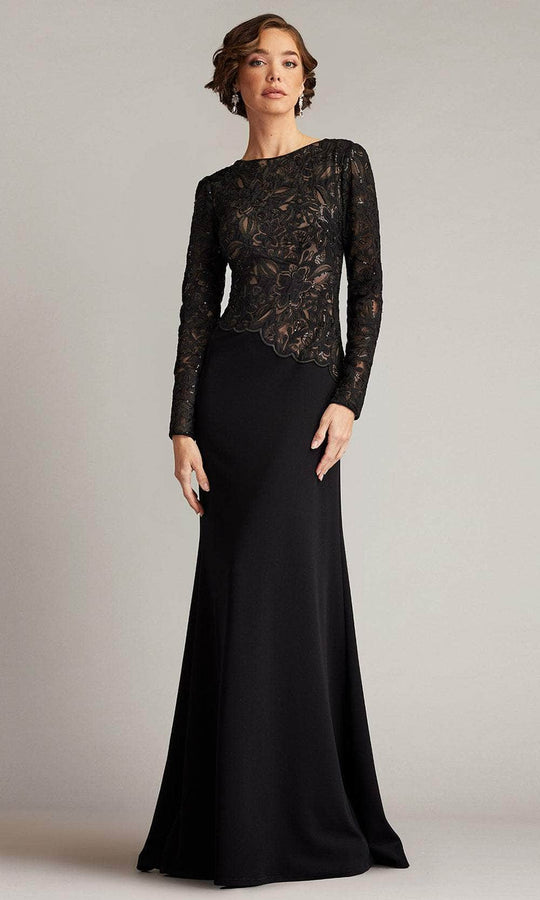 Tadashi Shoji CBI16206LXY - Long Sleeve Embroidered Gown