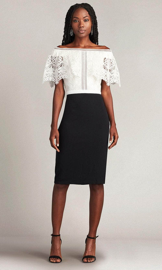 Tadashi Shoji CDY24100M - Flutter Overlay Cocktail Dress