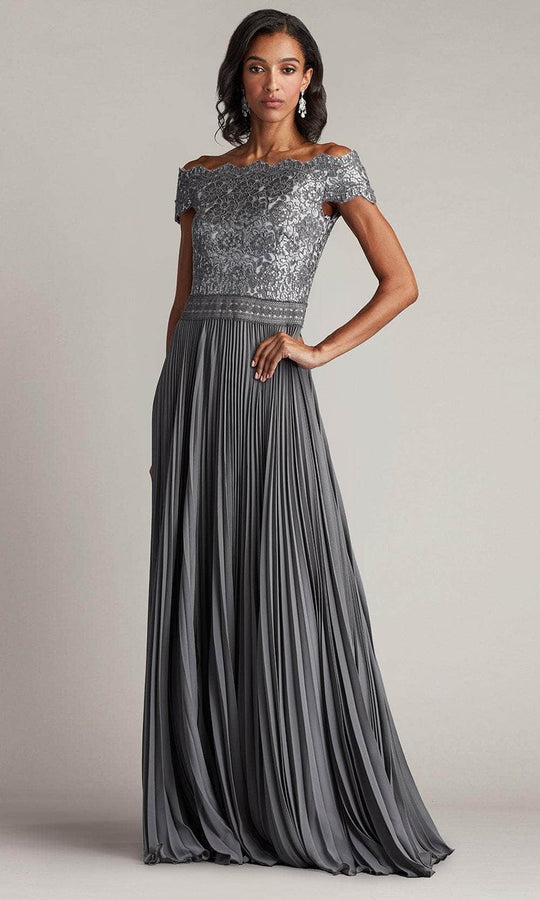 Tadashi Shoji CFC24341L - Embroidered Lace Gown