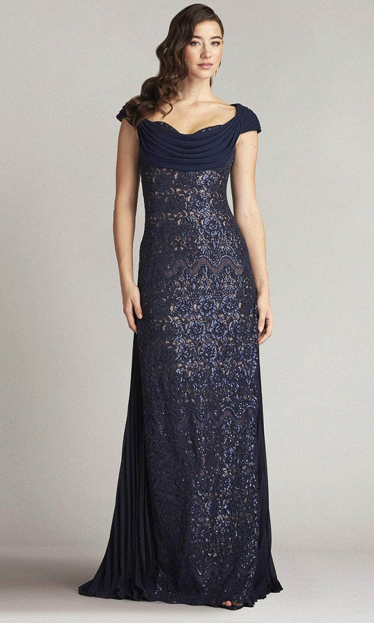 Tadashi Shoji CFC24348L - Embroidered Off-Shoulder Evening Gown