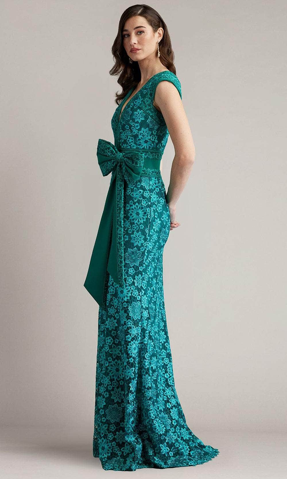 Tadashi Shoji CFX24579L - Long Embroidery Sheath Dress