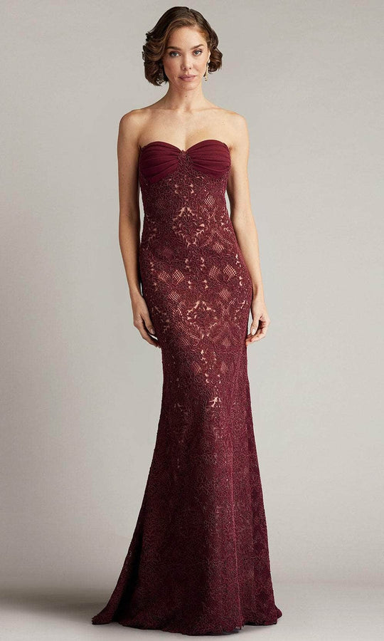 Tadashi Shoji CGC24683L - Lattice Embroidered Evening Gown