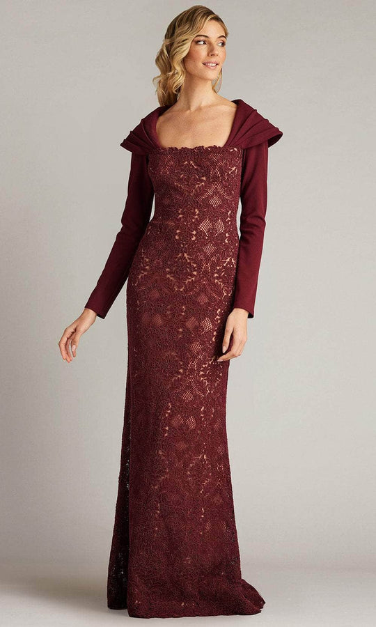 Tadashi Shoji CGC24684L - Embroidered Long Sleeve Evening Gown