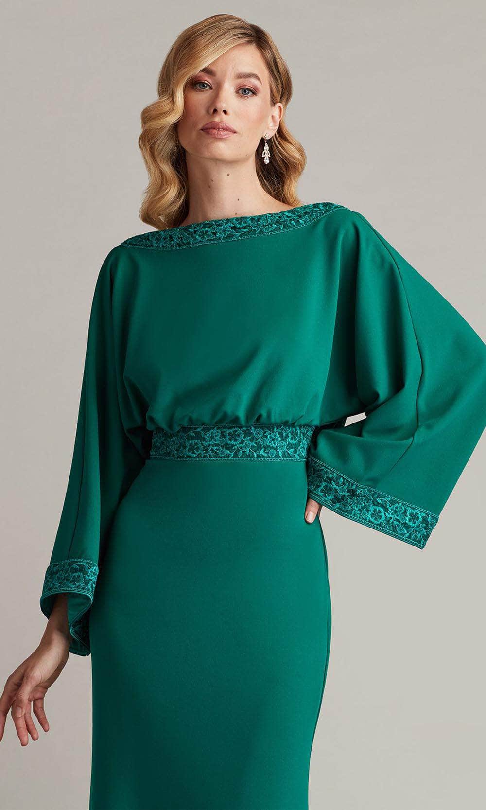 Tadashi Shoji CGL24655L - Long Crepe Sheath Dress