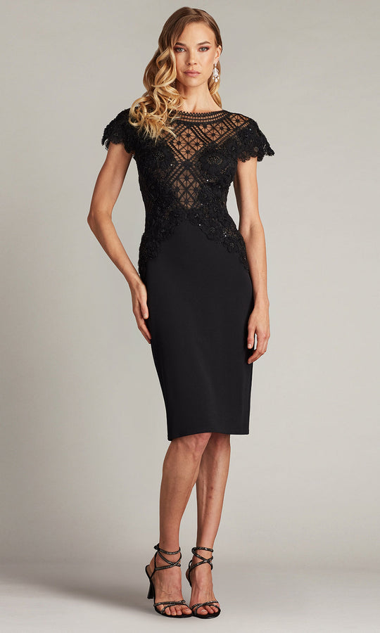 Tadashi Shoji CHR25361MX - Madigan Embroidered Bodice Cocktail Dress