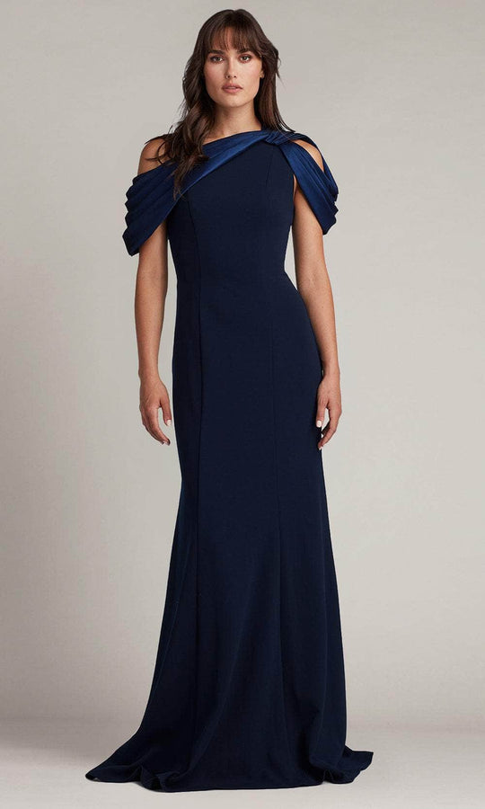 Tadashi Shoji CY22037L - Pleated Asymmetrical Evening Dress