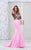 Tarik Ediz 50004 - Two Piece Mermaid Evening Dress Evening Dresses 6 / Peach Nectar