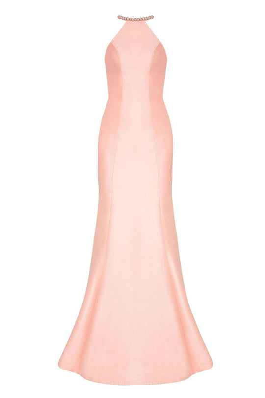 Tarik Ediz - Halter Neck Mermaid Dress 50077