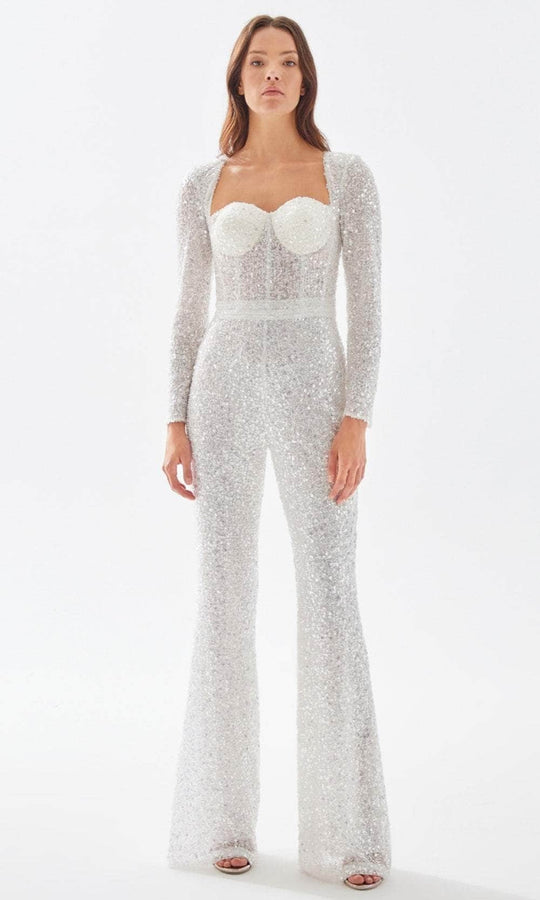 Tarik Ediz 52054 - Queen Anne Bedazzled Jumpsuit