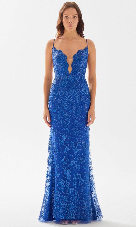 Tarik Ediz 52119 - Embellished Scallop Bod Full Dress