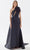 Tarik Ediz 52125 - Ruched Asymmetric Prom Gown Prom Dresses
