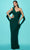 Tarik Ediz 53005 - Asymmetrical Cutout Evening Gown Special Occasion Dress 0 / Emerald