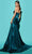 Tarik Ediz 53035 - Draped Satin Long Gown Special Occasion Dress