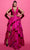 Tarik Ediz 53036 - V-Neck Pleated Taffeta Evening Gown Evening Dresses