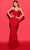Tarik Ediz 53038 - Jeweled Strap Evening Gown Special Occasion Dress 0 / Red