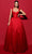 Tarik Ediz 53043 - Sweetheart Taffeta Evening Gown Special Occasion Dress 0 / Red