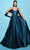 Tarik Ediz 53045 - Satin Bustier Evening Gown Special Occasion Dress 0 / Petrol