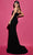 Tarik Ediz 53058 - Sleeveless Cutout Ornate Evening Dress Special Occasion Dress