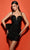 Tarik Ediz 53063 - Multi-Strap Fitted Cocktail Dress Special Occasion Dress 0 / Black
