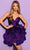 Tarik Ediz 53066 - Fish Tail Ruffles Cocktail Dress Special Occasion Dress 0 / Puprle