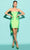 Tarik Ediz 53068 - Bow Tie Back Cocktail Dress Special Occasion Dress 0 / Pistachio