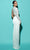 Tarik Ediz 53079 - Asymmetric Cutout Sleeve Gown Evening Dresses