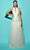 Tarik Ediz 53097 - Sleeveless V-Neck A-line Gown Prom Dresses 0 / Vanilla