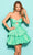 Tarik Ediz 53098 - Double Tier Cocktail Dress Special Occasion Dress 0 / Mint