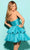Tarik Ediz 53098 - Double Tier Cocktail Dress Special Occasion Dress