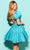 Tarik Ediz 53150 - Puff Sleeve A-Line Cocktail Dress Special Occasion Dress