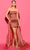Tarik Ediz 53155 - Strapless Cocktail dress with Train Overlay Special Occasion Dress 0 / Ginger