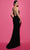 Tarik Ediz 53159 - One-Sleeve Cut-Out Detailed Gown Evening Dresses 8 / Black