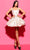 Tarik Ediz 53210 - Square A-Line Cocktail Dress Special Occasion Dress 0 / Vanilla