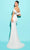 Tarik Ediz 53227 - Corset High Slit Evening Dress Special Occasion Dress