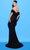 Tarik Ediz 53227 - Corset High Slit Evening Dress Special Occasion Dress