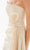 Tarik Ediz 98300 - Pleated Detail Strapless Evening Gown Evening Dresses 6 / Anthracite
