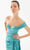 Tarik Ediz 98324 - One-Shoulder Fitted Bodice Evening Gown Prom Dresses 6 / Nile Green