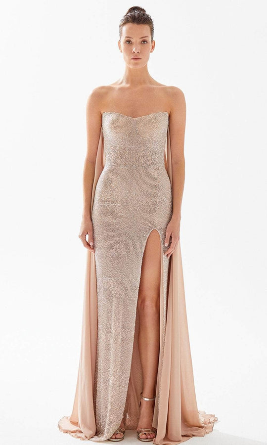 Tarik Ediz 98327 - Crystal Strapless Evening Dress