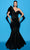 Tarik Ediz 98400 - Oversize Asymmetrical Evening Gown Special Occasion Dress 0 / Black