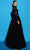 Tarik Ediz 98405 - Collared V-Neck A-Line Evening Gown Evening Dresses