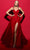 Tarik Ediz 98406 - Embroidered Sleeveless A-line Gown Prom Dresses 0 / Red