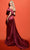 Tarik Ediz 98409 - One Sleeve Off-Shoulder Evening Gown Evening Gown