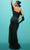 Tarik Ediz 98417 - Deep V-Neck Glitter Evening Gown Evening Dresses