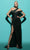 Tarik Ediz 98420 - One Shoulder Glitter Evening Gown Evening Dresses
