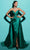 Tarik Ediz 98424 - Jeweled Back Evening Gown Special Occasion Dress 0 / Emerald