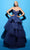 Tarik Ediz 98426 - Strapless Tiered Evening Gown Evening Dresses 0 / Bijou Blue