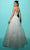 Tarik Ediz 98428 - Strapless Feather A-Line Evening Gown Special Occasion Dress