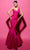 Tarik Ediz 98431 - One Shoulder Ruched Evening Gown Special Occasion Dress 0 / Fuchsia