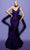 Tarik Ediz 98431 - One Shoulder Ruched Evening Gown Special Occasion Dress 0 / Purple