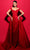 Tarik Ediz 98432 - Weaved Overskirt Evening Gown Special Occasion Dress 0 / Red